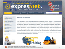 Tablet Screenshot of expresmet.pl